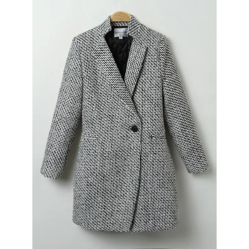 Woolen Slim Long Sleeve Coat (Private Listing 3025509)